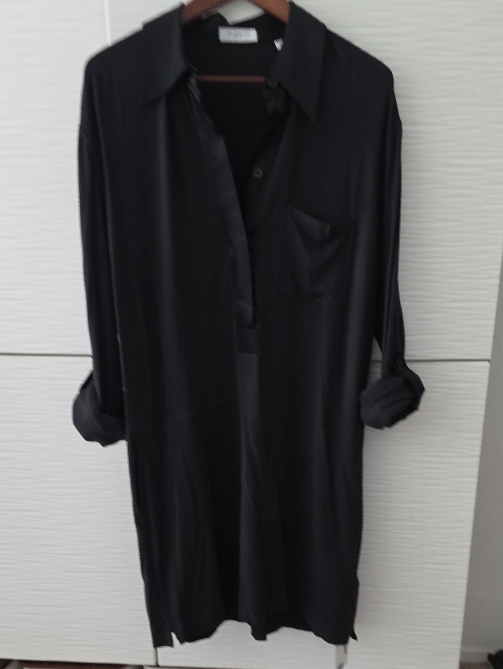 Equipment Black Button-Front Shirt